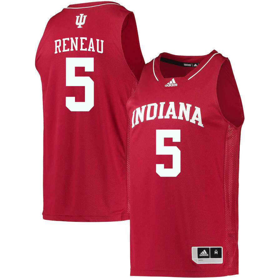 Men #5 Malik Reneau Indiana Hoosiers College Basketball Jerseys Stitched Sale-Crimson - Click Image to Close